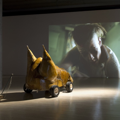 Ausstellungsansicht, Kunstbau / Lenbachhaus, München, 2019, Foto © Leonie Felle