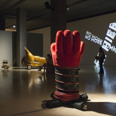 Ausstellungsansicht, Kunstbau / Lenbachhaus, München, 2019, Foto © Leonie Felle