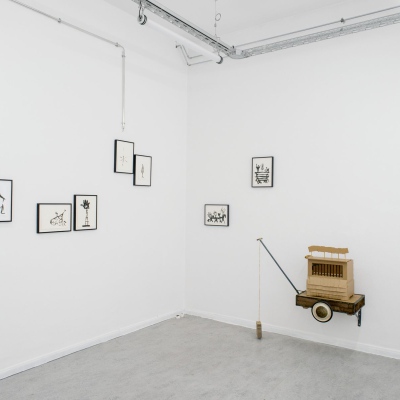 Ausstellungsansicht PREKÄROTOPIA, A.K.T; Pforzheim, 2020, Foto©Leonie-Felle