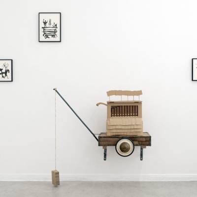 Ausstellungsansicht PREKÄROTOPIA, A.K.T; Pforzheim, 2020, Foto©Leonie-Felle