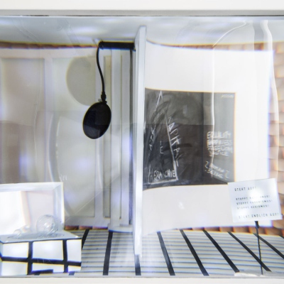 Innenansicht des Dioramas, Ausstellungsansicht, A.K.T; Pforzheim 2020, Foto © Leonie Felle