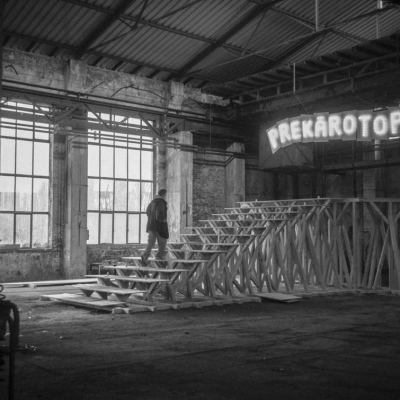 Hierarchie, Probeaufbau, Leipzig, 2019