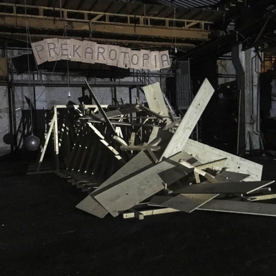 Hierarchie, Probeaufbau, Leipzig, 2019