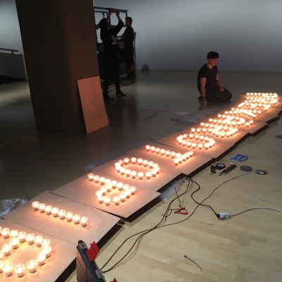 making of Aufbau WELCOME TO PREKÄROTOPIA, Lenbachhaus 2019 © Engl, Felle, Kaßner