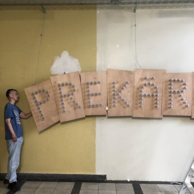 making of Aufbau WELCOME TO PREKÄROTOPIA, 2020 © Engl, Felle, Kaßner